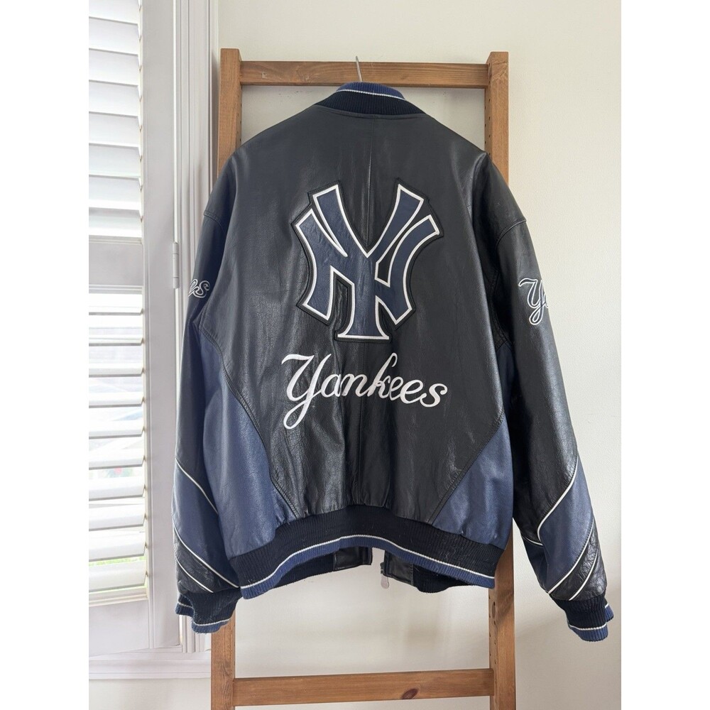 Vintage G-III Sports MLB Genuine Merchandise Leather New York Yankees Jacket XL
